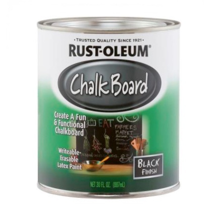 Краска с эффектом грифельной доски Rust-oleum (черная)